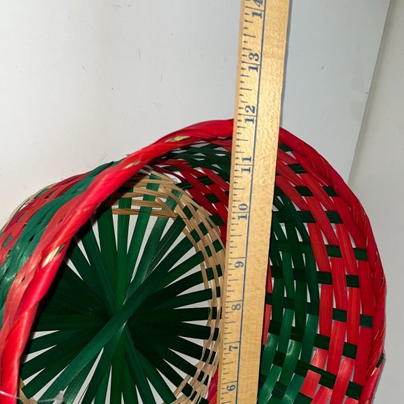 Lot of Christmas Gift/Storage Box, Tin Box, Reusable Tote Bags, Basket & Ribbon - Picture 11 of 12